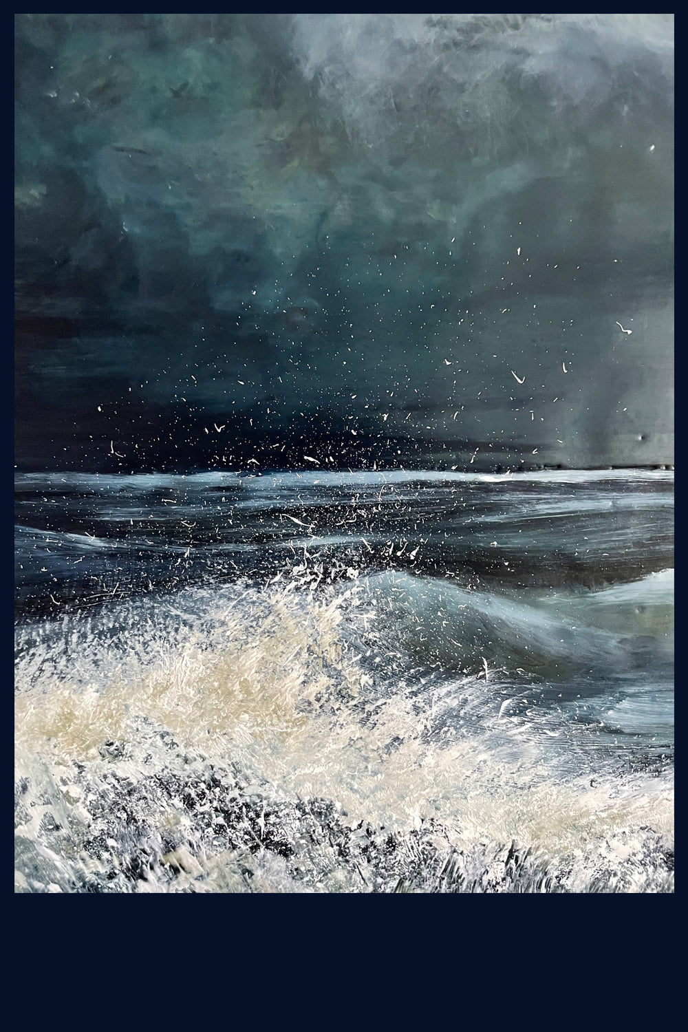 Storm Collection: Tempest. Original Oil & Encaustic Painting