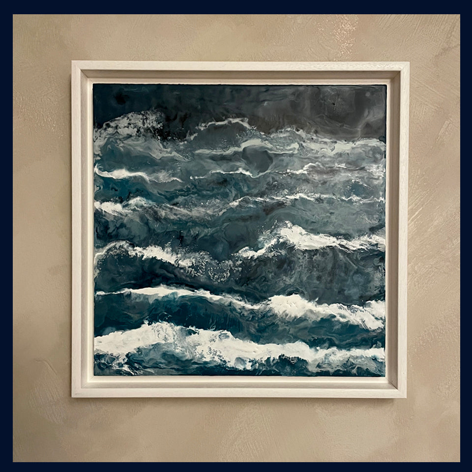 Storm Collection: Breakers, Norfolk. Original Painting