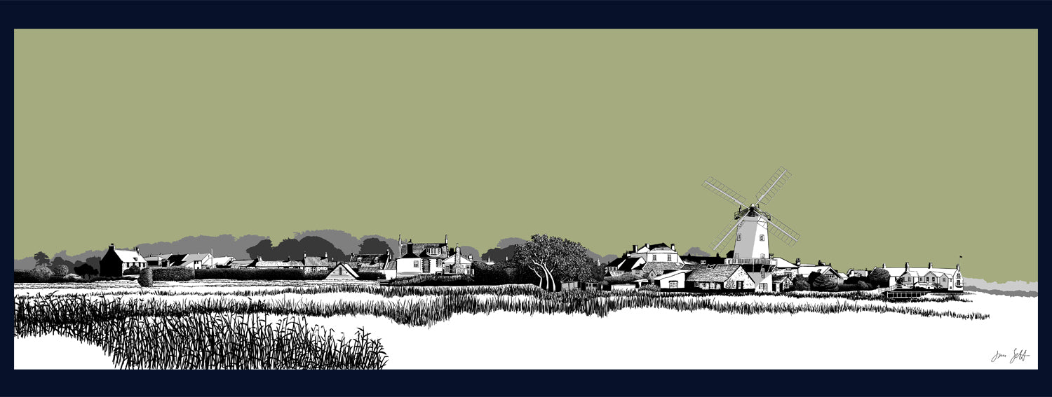 Cley, Norfolk. Fine art printby Jac Scott