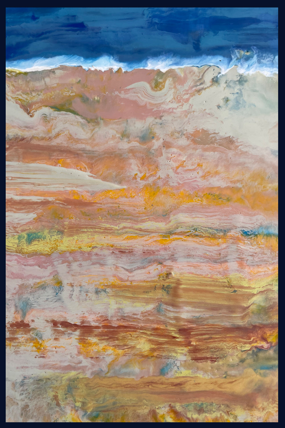 Linear Lands Collection: Heatwave 2, Holkham Beach, Norfolk. Original Oil Painting