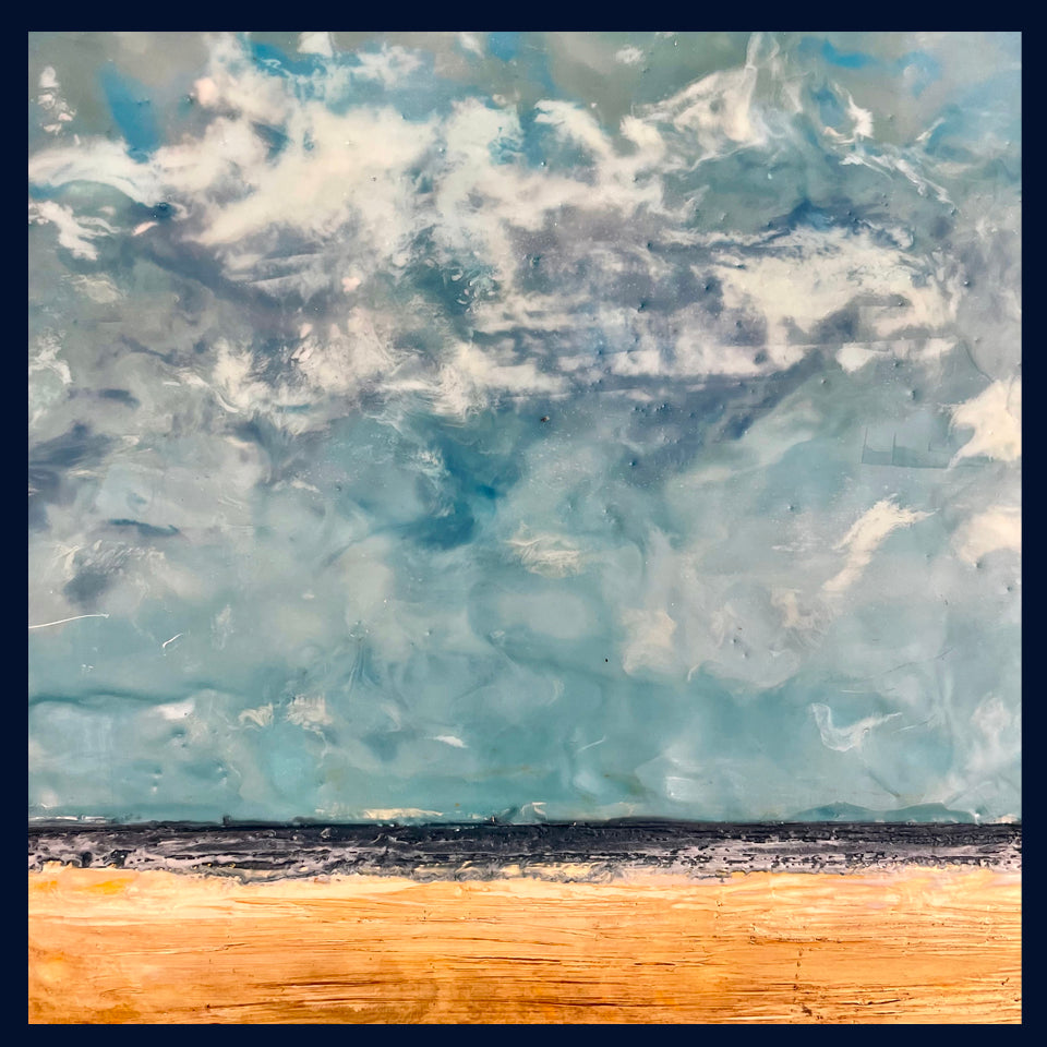 Linear Lands Collection: Summer Day, Holkham Beach, Norfolk. Original Painting