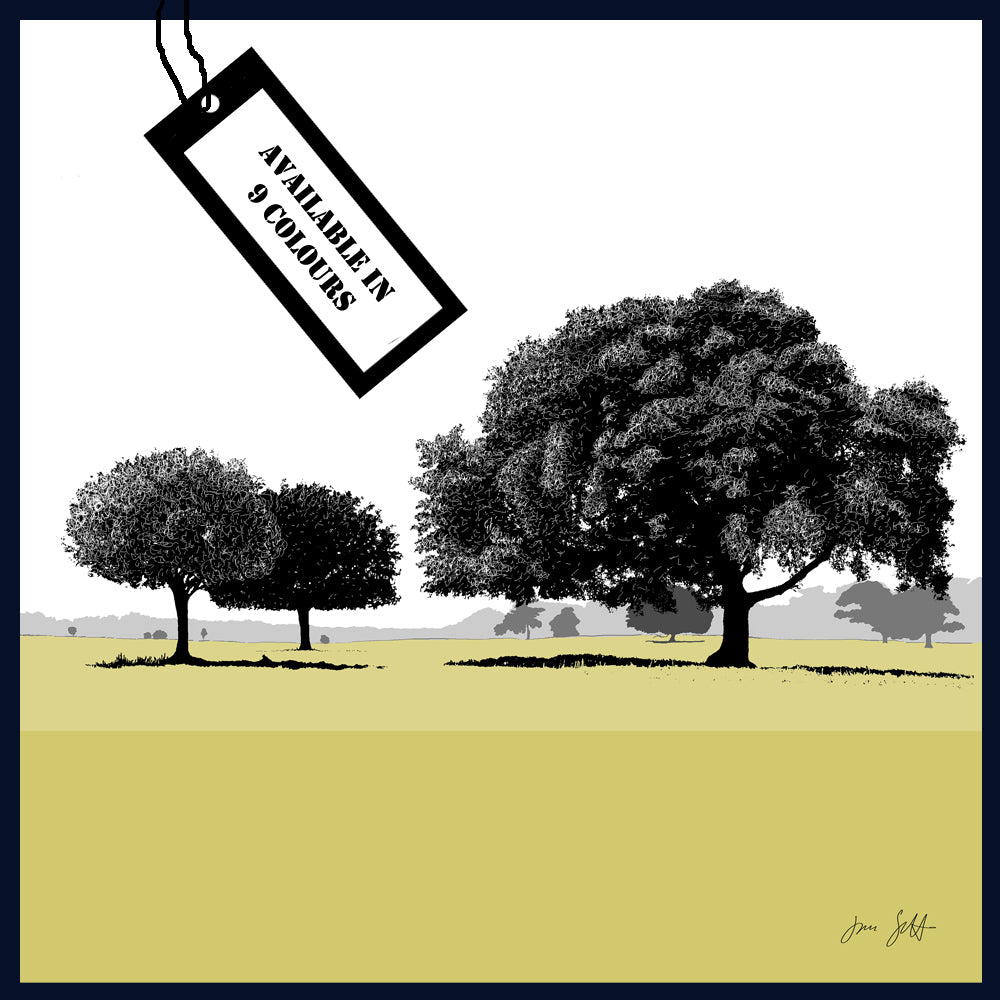 Holm Oaks, Norfolk. Framed fine art print by Jac Scott.