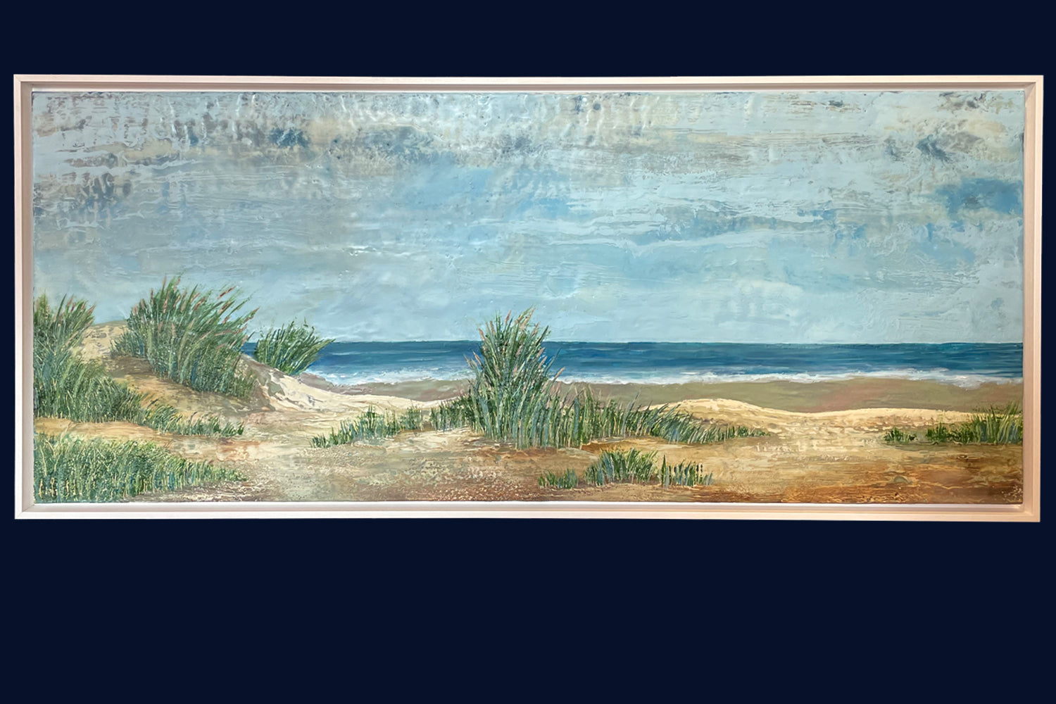 Linear Lands Collection: Joy, Holkham Beach, Norfolk. Original Painting