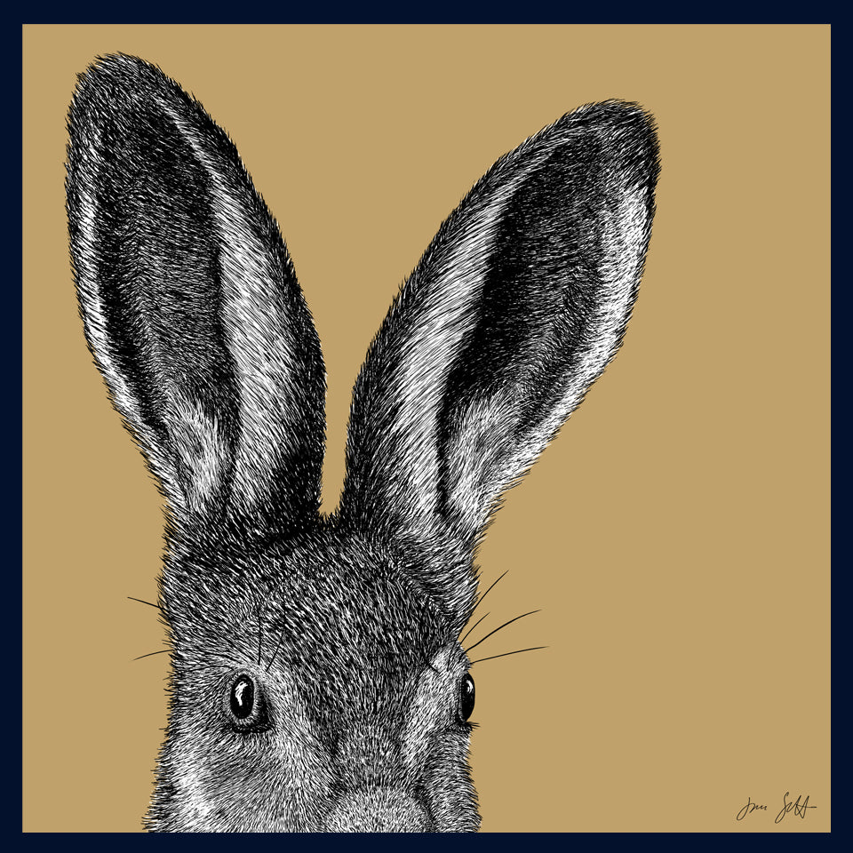 Leveret Norfolk limited edition fine art print by Jac Scott