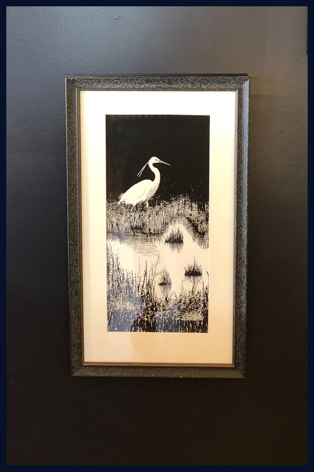 Framed Little Egret Limited Edition of 50 Fine Art Print
