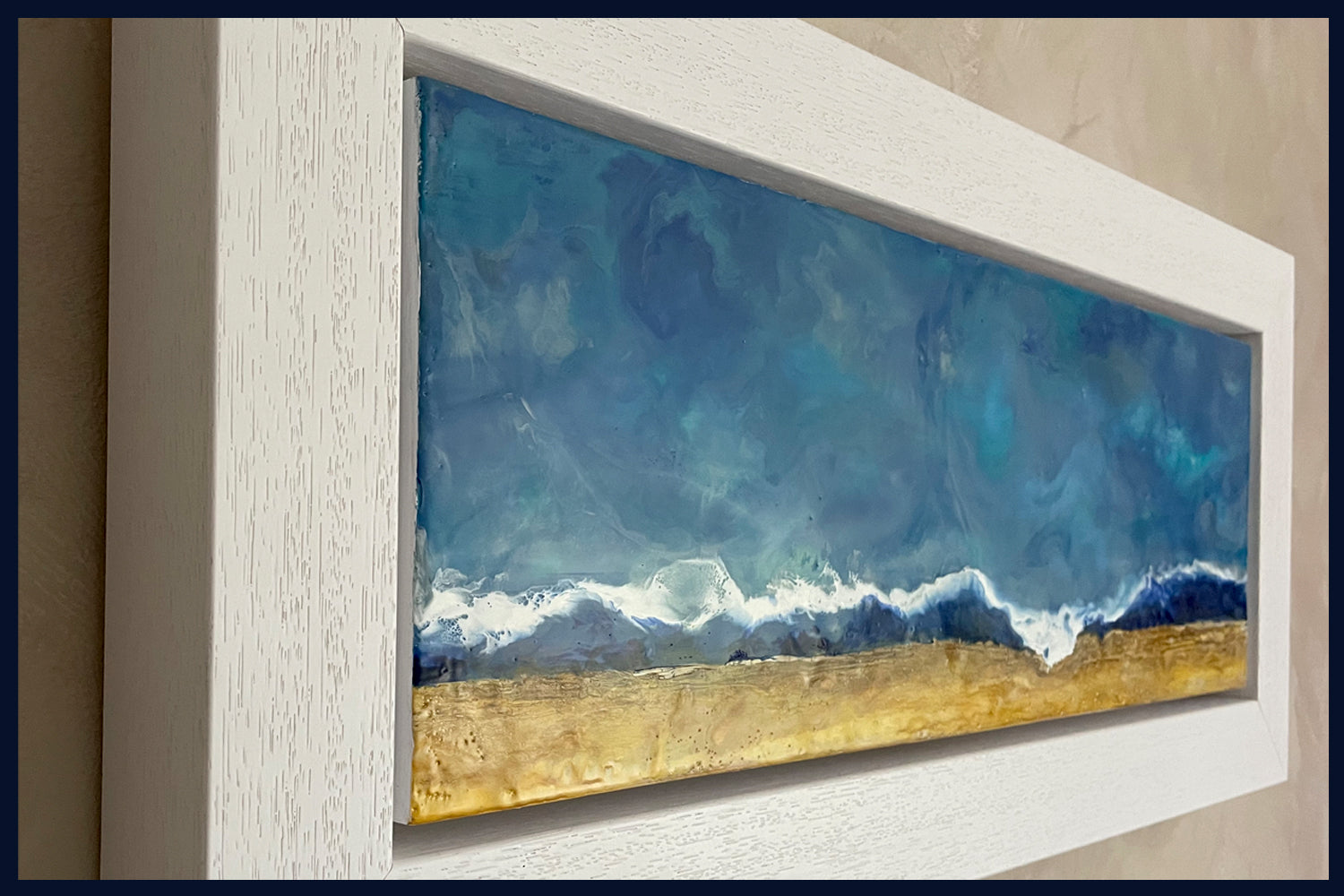 Linear Lands Collection: Summer Swell, Holkham Beach, Norfolk. Original Oil Painting