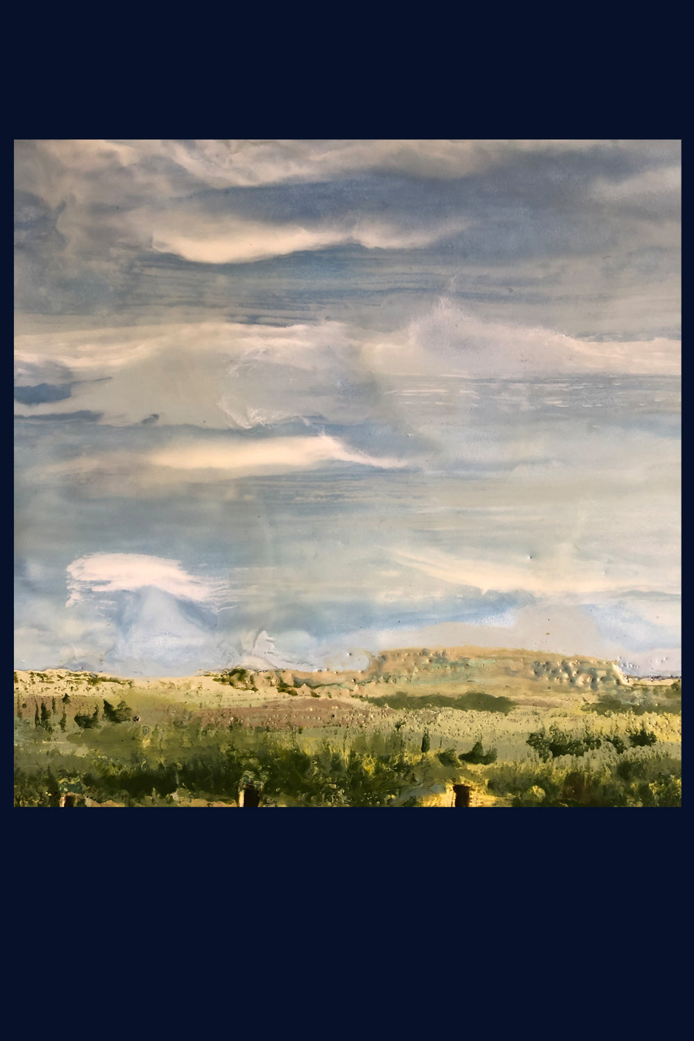 Linear Lands Collection: Summer, Salthouse Marshes, Norfolk. Original Painting