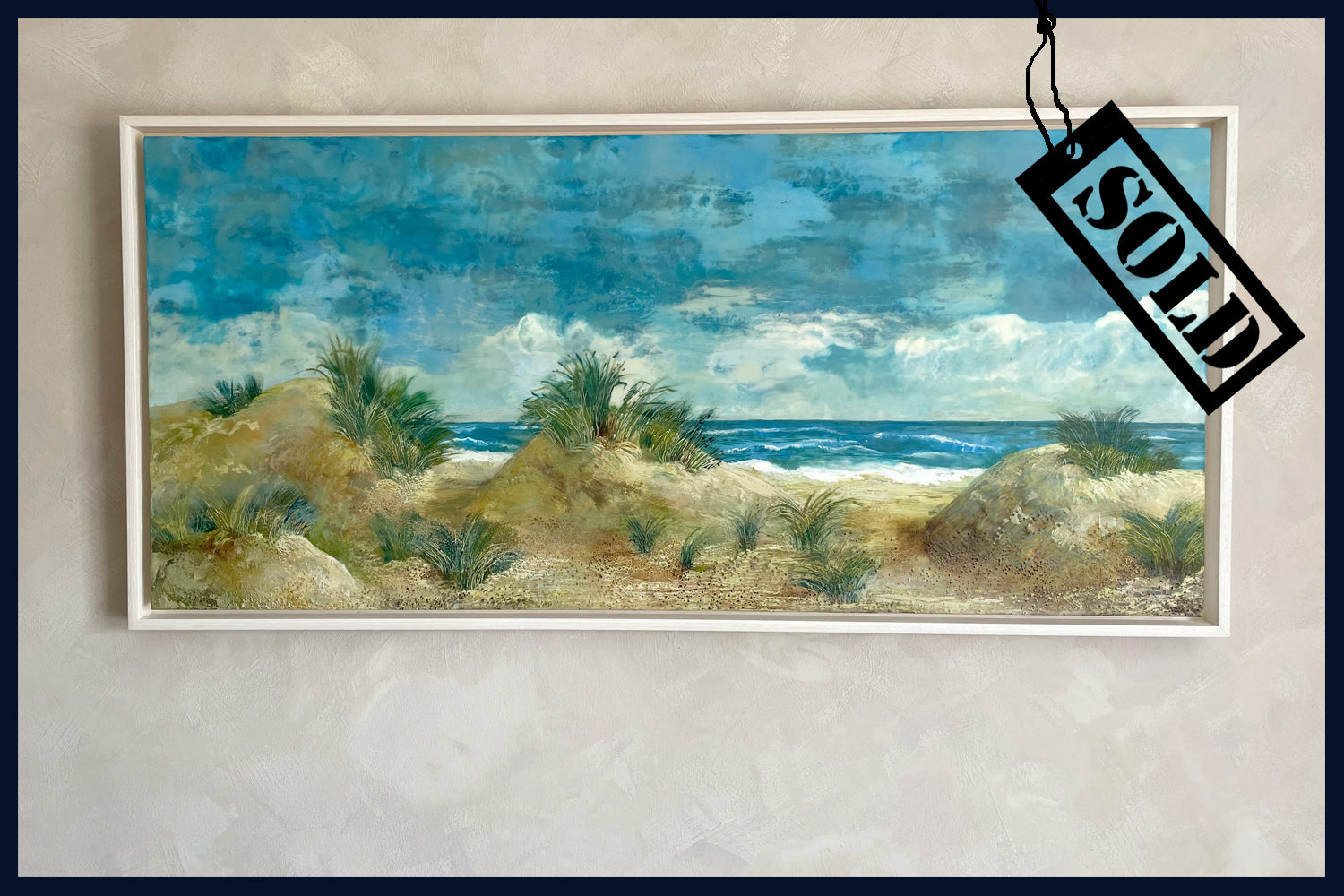 Linear Lands Collection: The Welcome, Holkham Beach, Norfolk. Original Painting