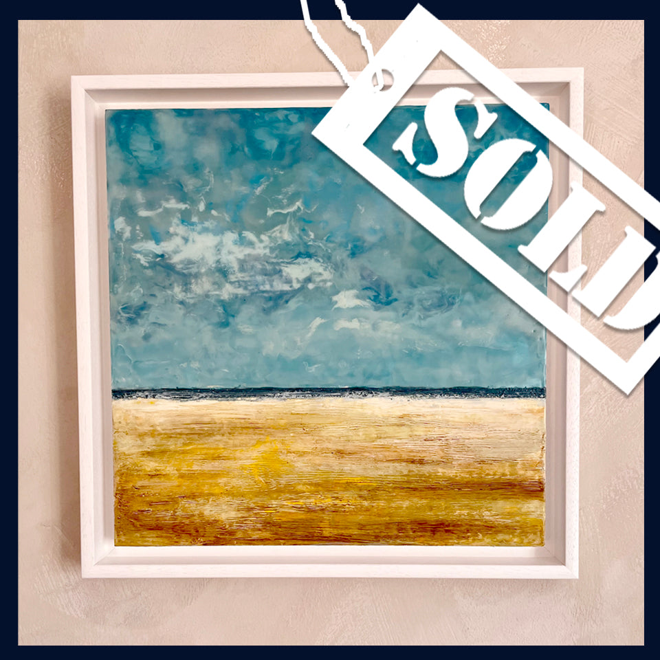 Linear Lands Collection: Summer Day, Holkham Beach, Norfolk. Original Painting
