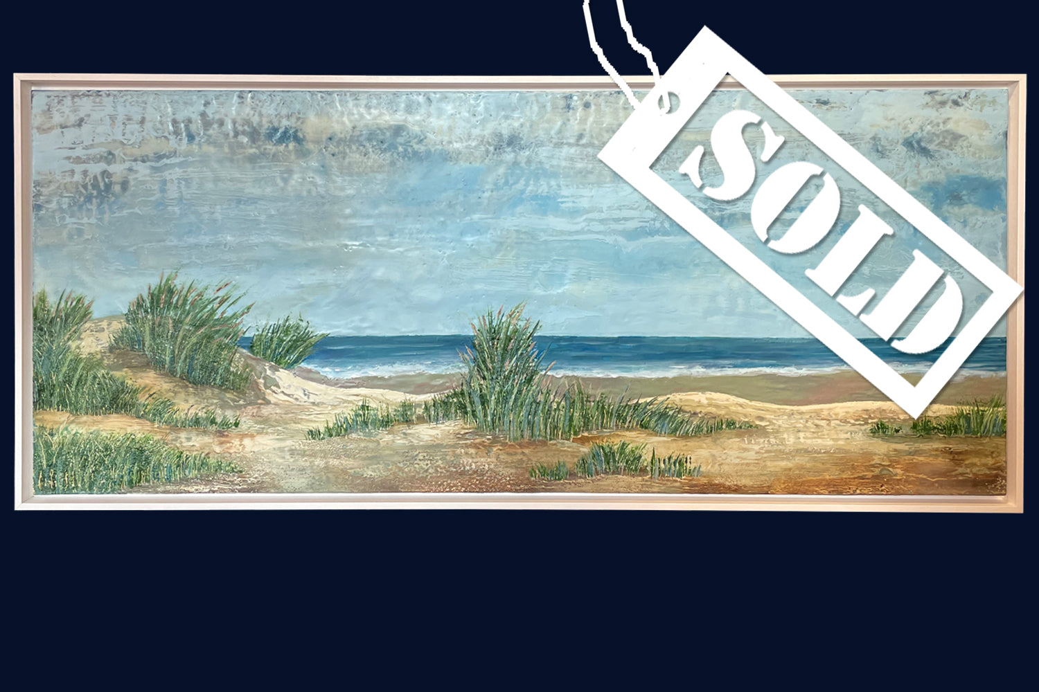 Linear Lands Collection: Joy, Holkham Beach, Norfolk. Original Painting