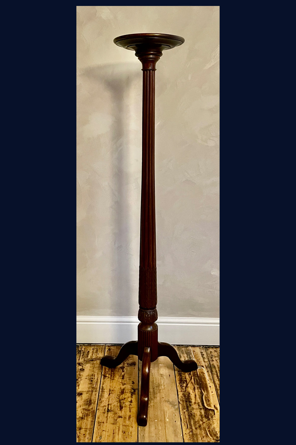REDUCED Wonderland Furniture Collection: Victorian Mahogany Torchiere/Plant Stand