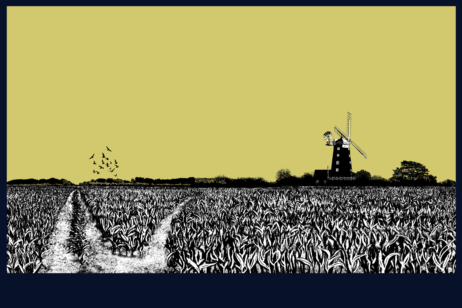 Tower Windmill, Norfolk. Fine art print by Jac Scott.