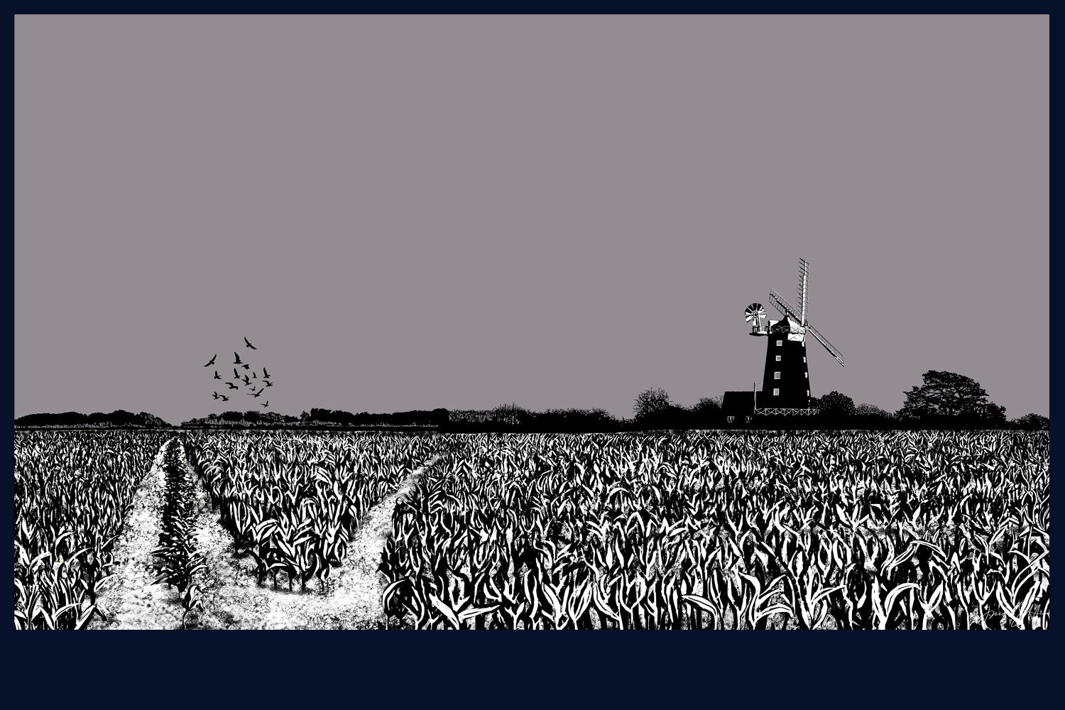 Tower Windmill, Norfolk. Fine art print by Jac Scott.