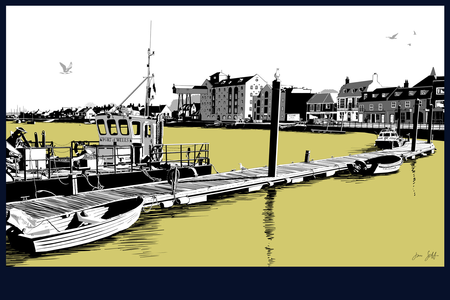 Wells, Norfolk. Fine art print