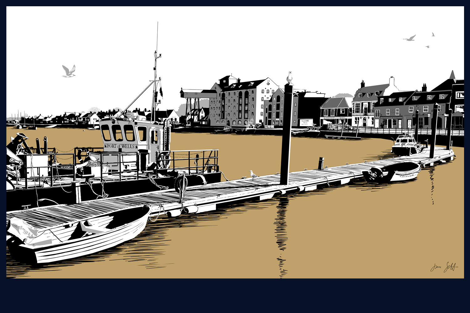 Wells, Norfolk. Fine art print