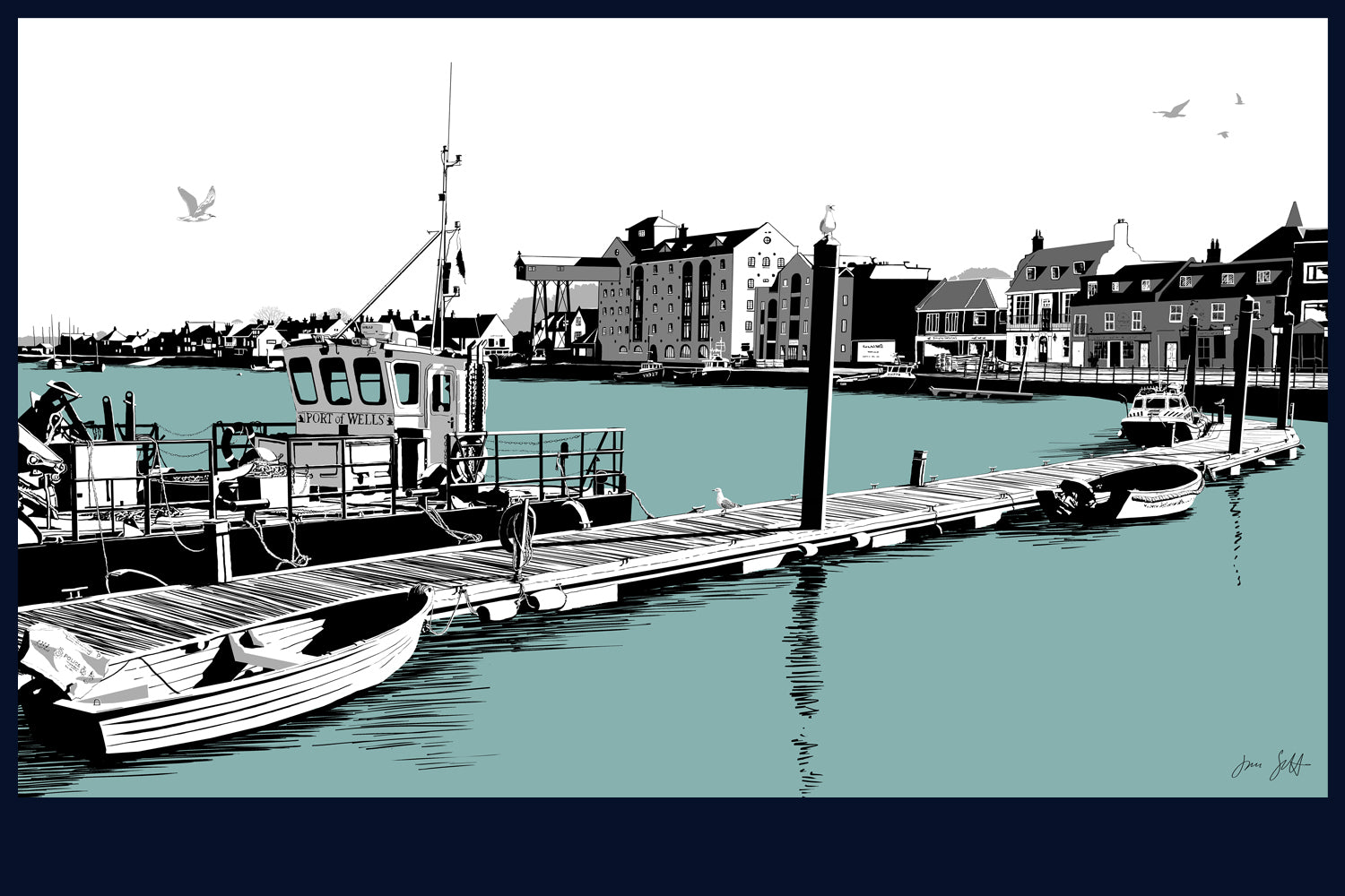 Wells, Norfolk. Fine art print
