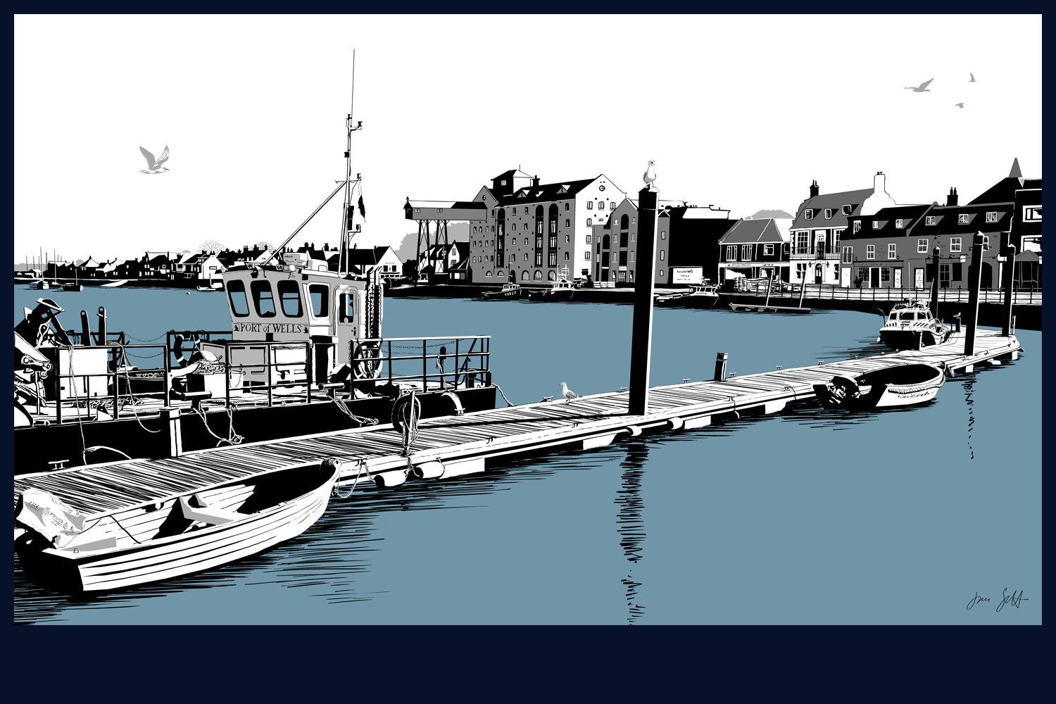 Wells, Norfolk. Fine art print