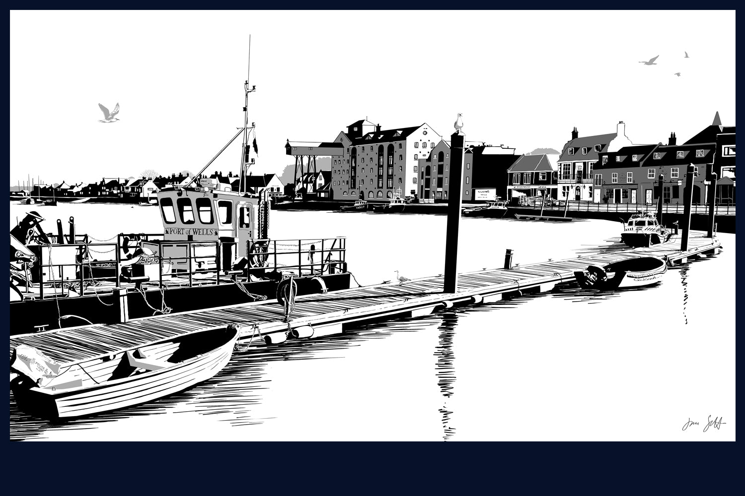 Wells, Norfolk. Fine art print